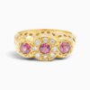 Antique Victorian or Edwardian 18ct Gold Garnet and Diamond Ring