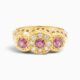 Antique Victorian or Edwardian 18ct Gold Garnet and Diamond Ring