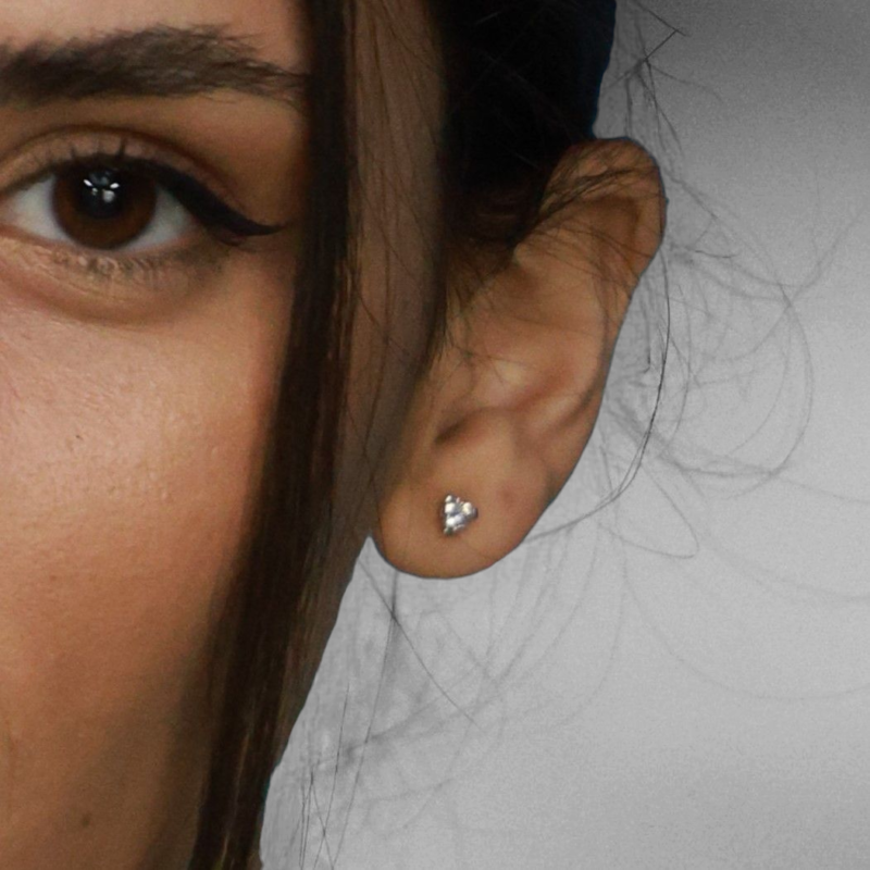 Astra 0.25 carat diamond stud earrings in 18ct white gold