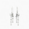 Cascade Earrings – 18ct white gold diamond drop earrings with fancy shaped diamonds