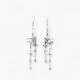 Cascade Earrings – 18ct white gold diamond drop earrings with fancy shaped diamonds