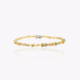 Yellow and Green Diamond Tennis Bracelet. Fancy Coloured Diamond Tennis Bracelet