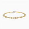 Yellow and Green Diamond Tennis Bracelet. Fancy Coloured Diamond Tennis Bracelet