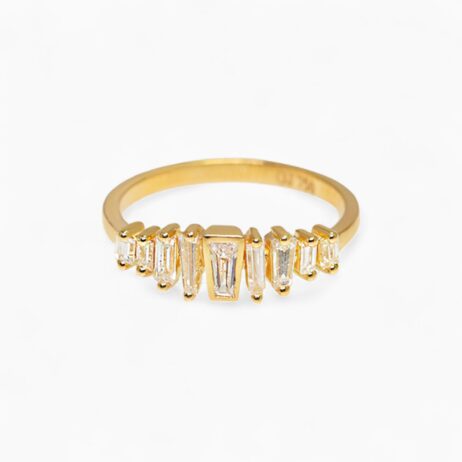 Scala Baguette Nine Across Diamond Ring