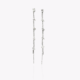 18ct White Gold Articulating Chain Drop Diamond Earrings