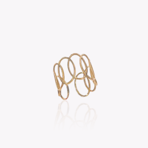 18ct Yellow Gold Oval Motif Ring