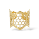 18ct Yellow Gold Hexagonal Motif Ring