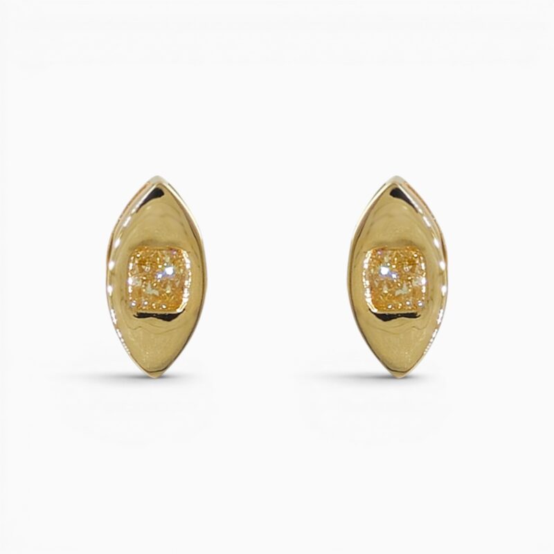 Yellow Diamond Studs