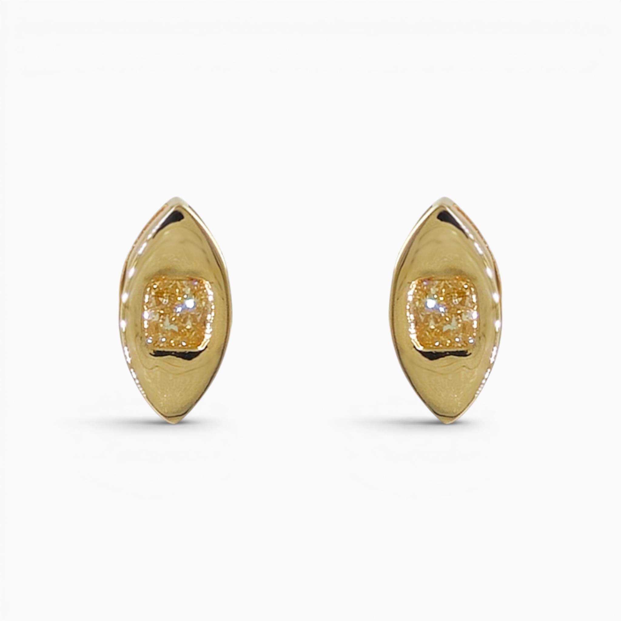 Yellow Diamond Studs