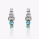 Aquamarine & Diamond Drop Earrings