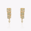 Baguette and Marquise Cut Diamond Earrings