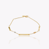 18ct Yellow Gold Bar Link Bracelet