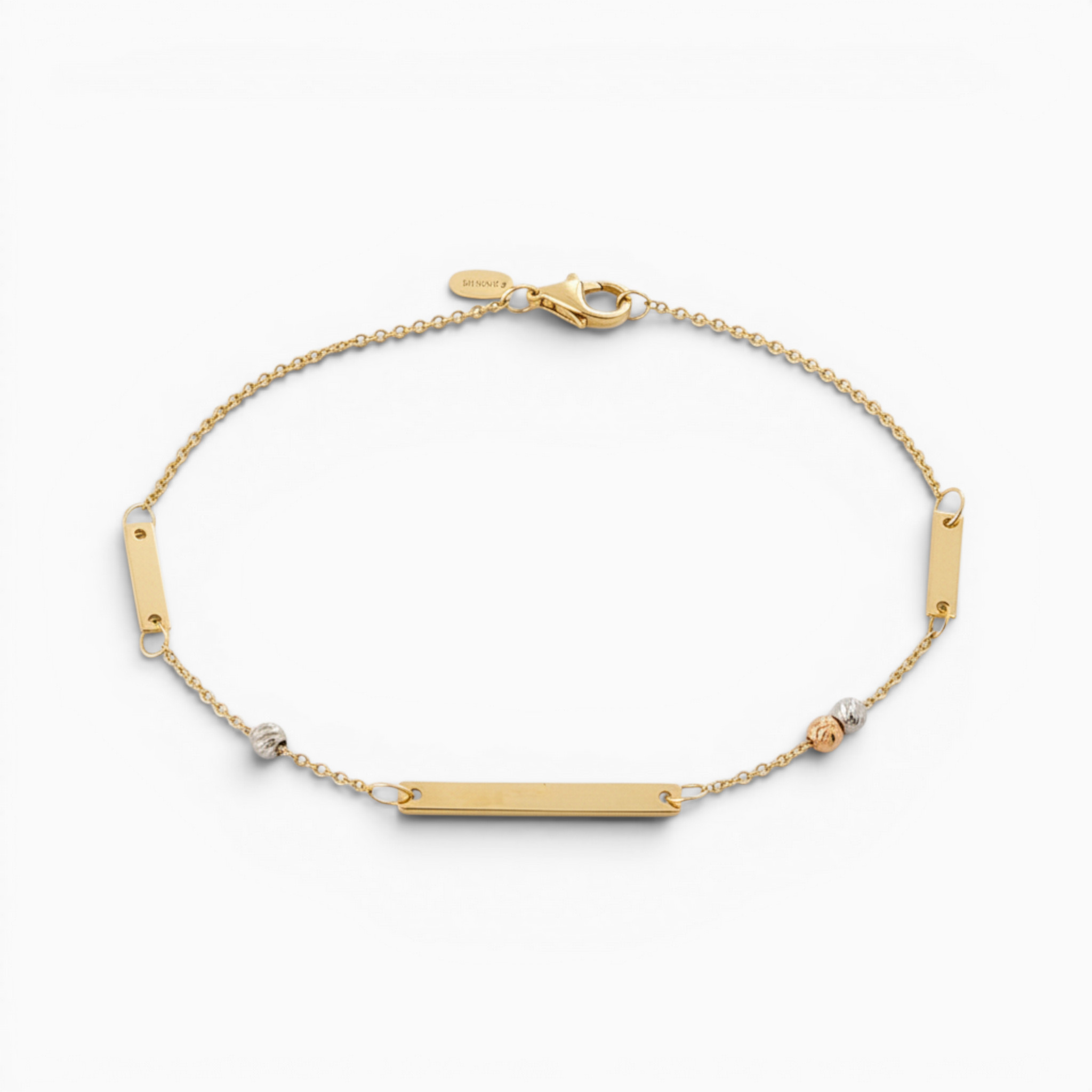 18ct Yellow Gold Bar Link Bracelet
