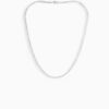 Serata 18ct white gold diamond tennis necklace with continuous round brilliant diamonds