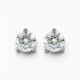18 karat white gold 0.70ct each diamond studs