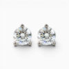 18 karat white gold 1.0ct pair of diamond studs