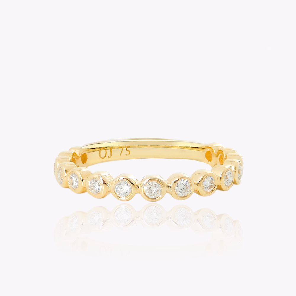 Bezel Set Diamond Band