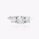 Three across diamond ring