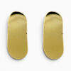 18ct Yellow Gold Curved Plain Shine Earrings