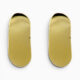 18ct Yellow Gold Curved Plain Shine Earrings