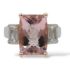Pink Morganite & Diamond Ring