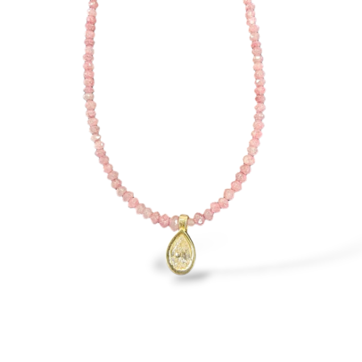 Pink Diamond Necklace Strand