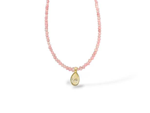 Pink Diamond Necklace Strand