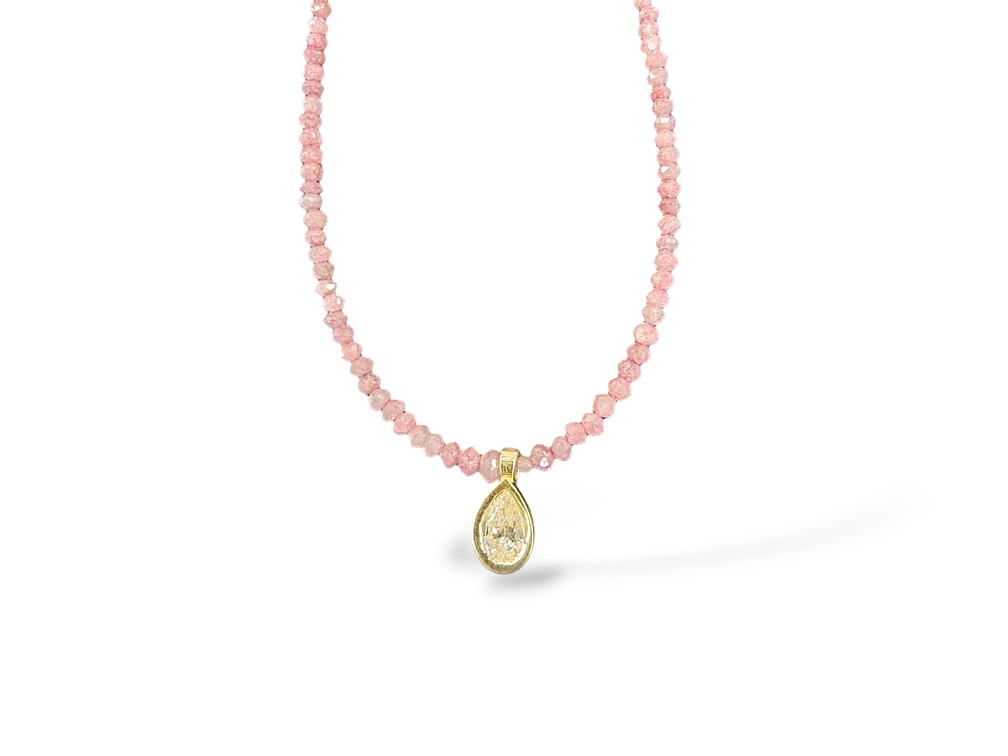 Pink Diamond Necklace Strand