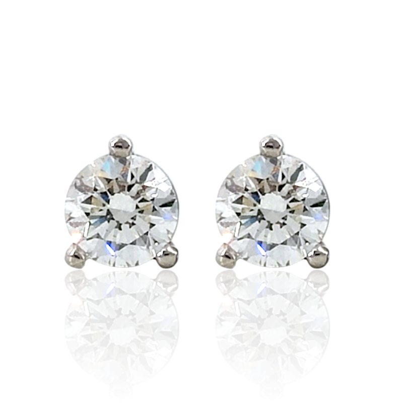 Astra 0.25 carat diamond stud earrings in 18ct white gold