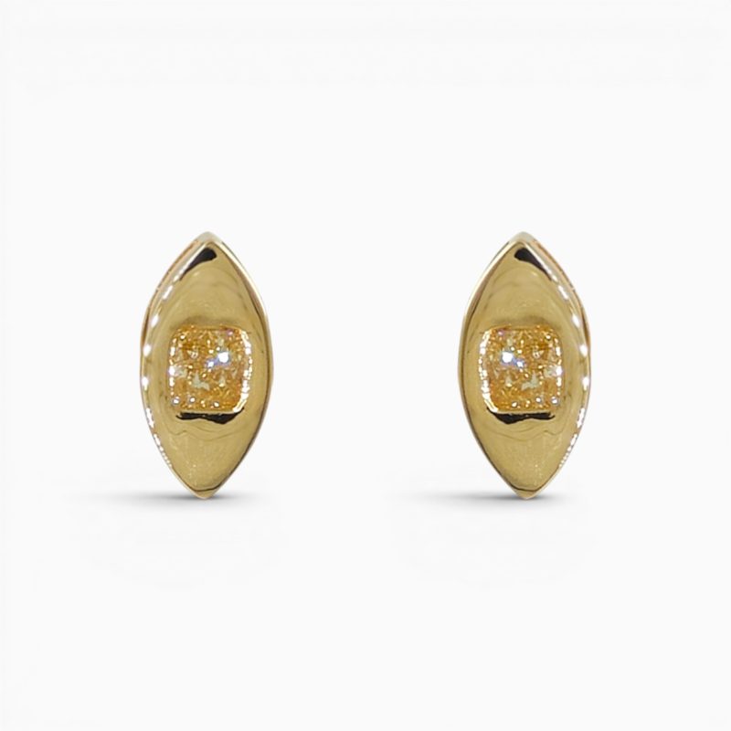 Yellow Diamond Studs