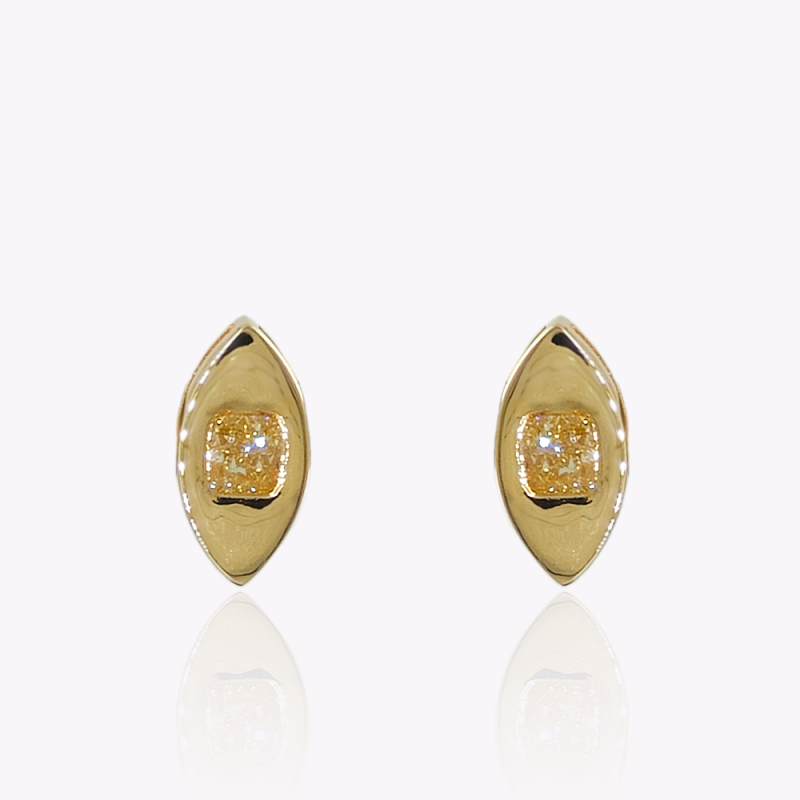 Yellow Diamond Studs