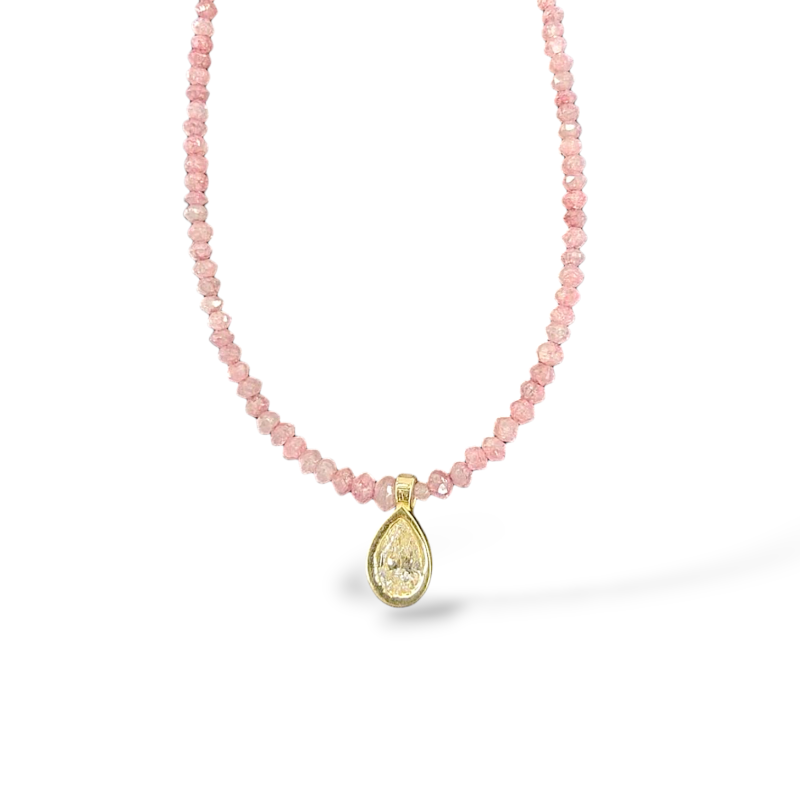 Pink Diamond Necklace Strand